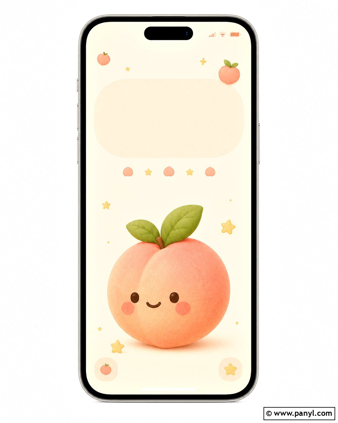 Cute Peach Character Lockscreen - 20 peach lockscreen ideas
