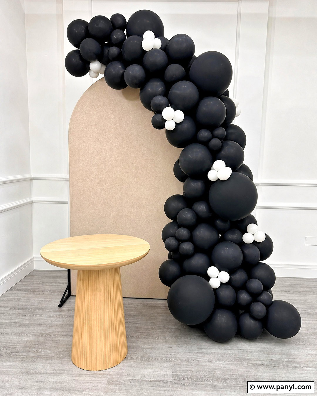DIY Black Balloon Wall - 20 black balloon wall ideas