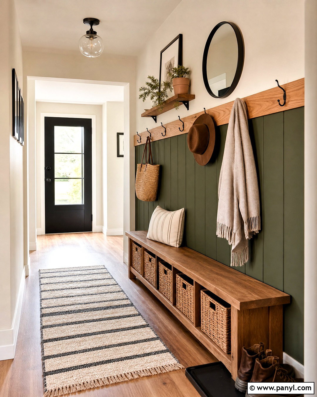 DIY Mudroom Peg Rail - 20 home aesthetic diy ideas