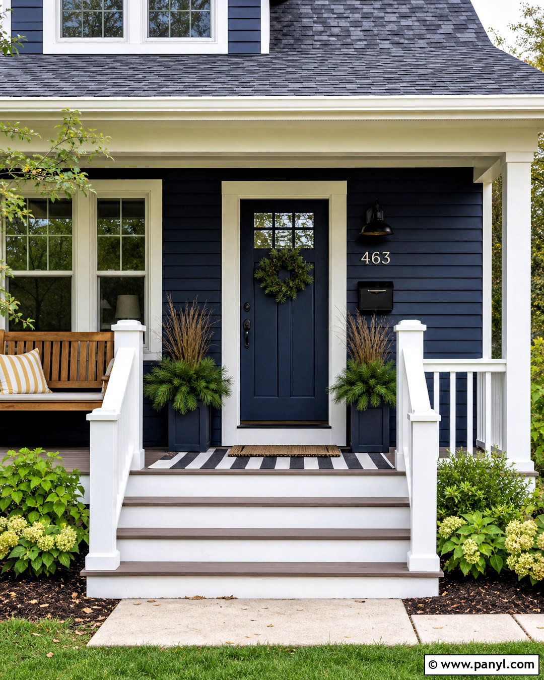 DIY Painted Front Porch - 20 home aesthetic diy ideas