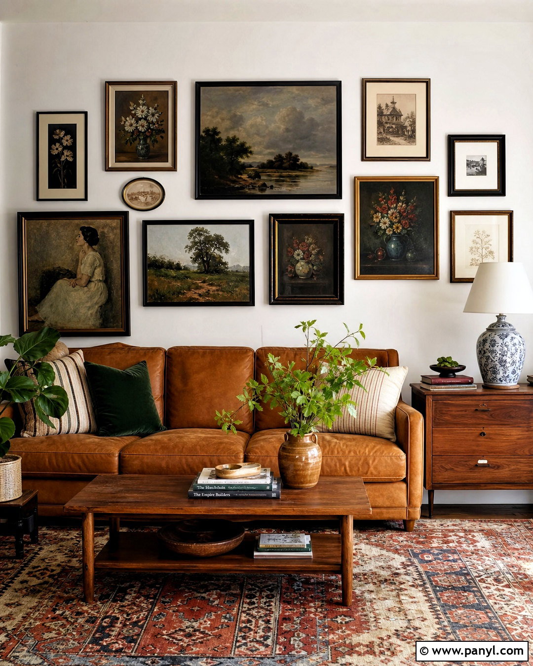 DIY Thrifted Gallery Wall - 20 home aesthetic diy ideas
