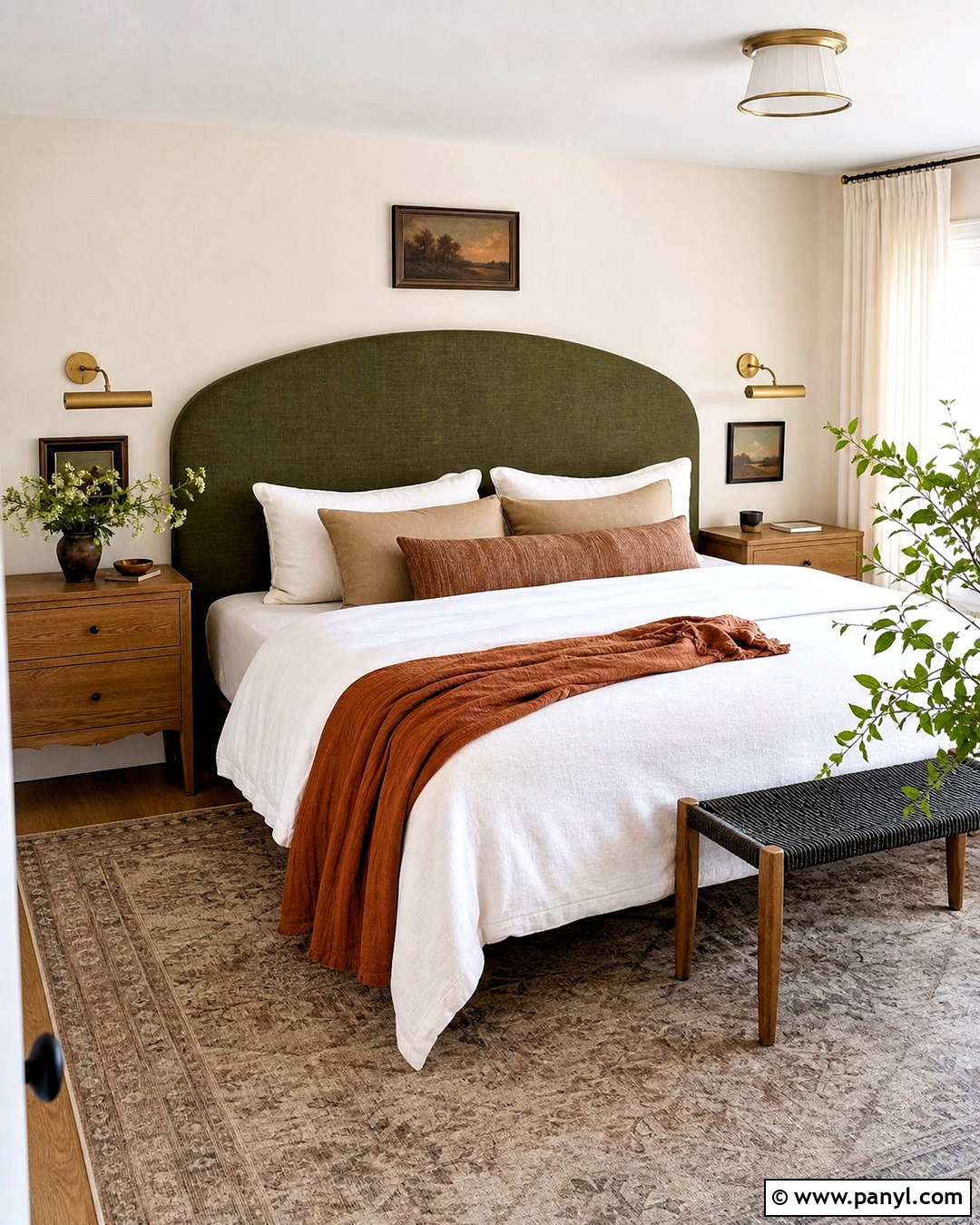 DIY Upholstered Headboard Bedroom - 20 home aesthetic diy ideas