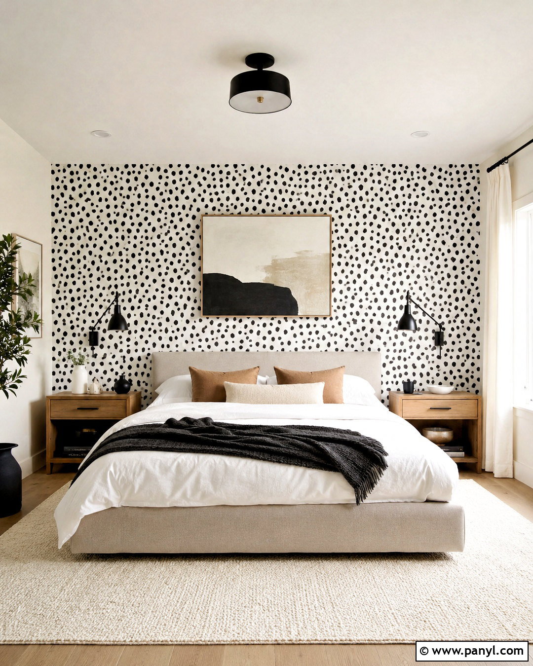 Dalmatian Wallpaper Accent Wall Bedroom - 20 dalmation wallpaper bedroom ideas