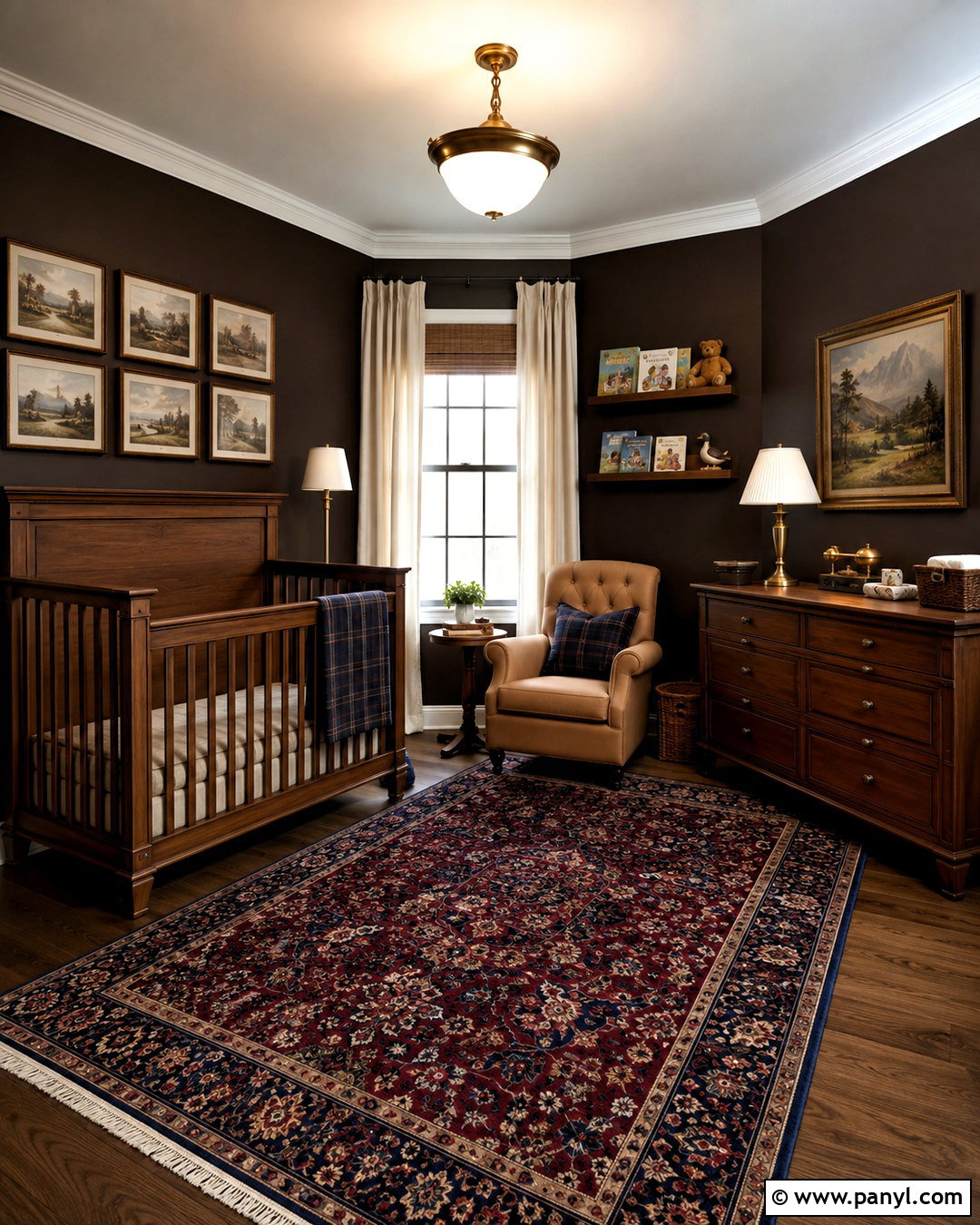 Dark Academia Nursery - 20 dark baby nursery ideas