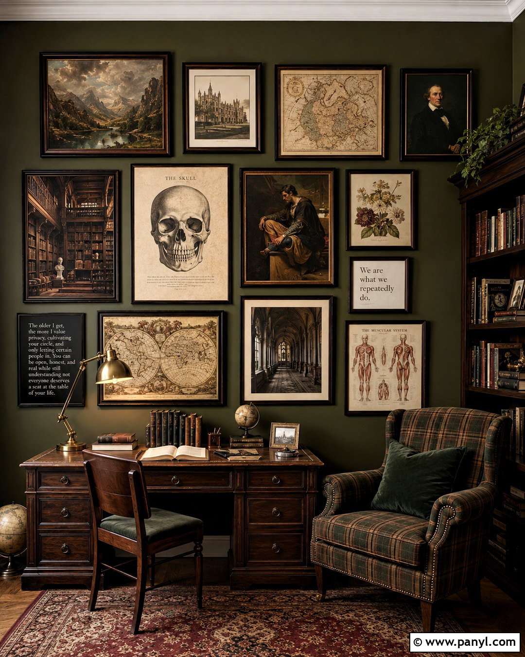 Dark Academia Poster Wall - 20 poster wall ideas aesthetic ideas