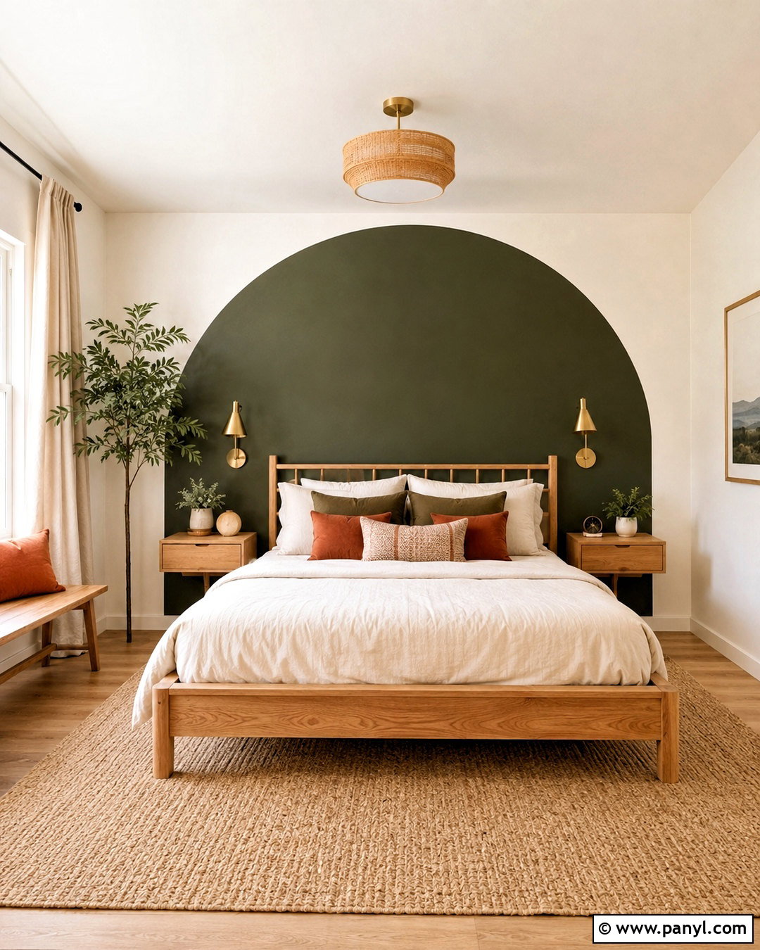 Dark Arch Feature Wall Bedroom - 20 dark feature wall bedroom ideas