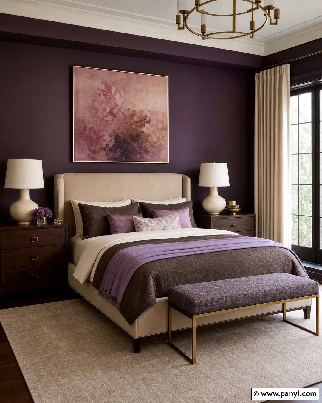 Dark Aubergine Bedroom Walls - 35 dark wall colors