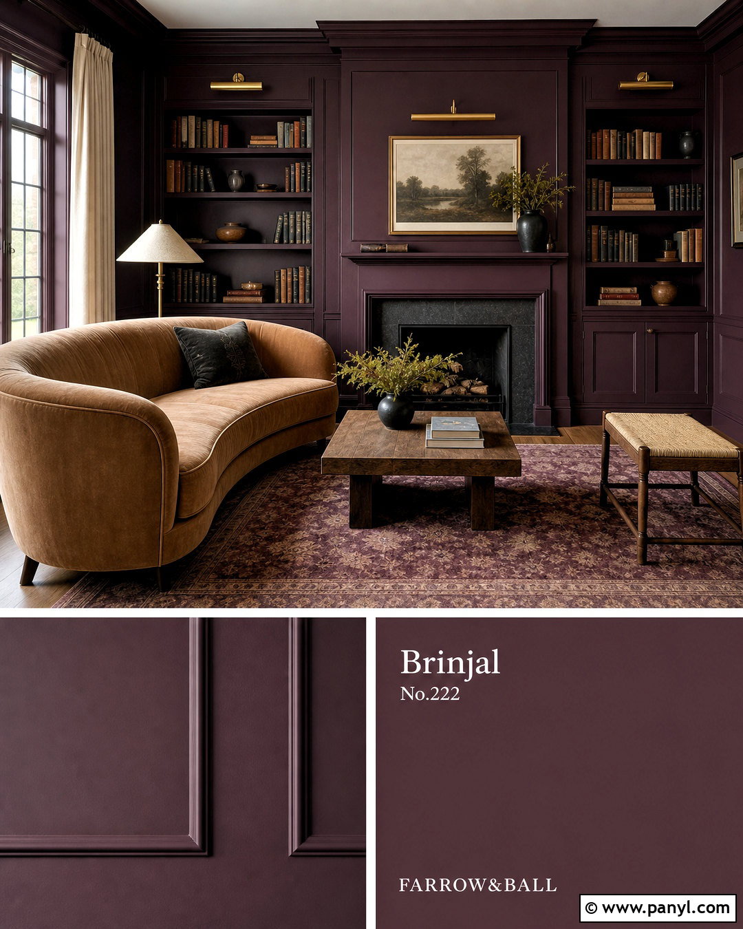 Dark Aubergine Paint - 20 dark room paint colors