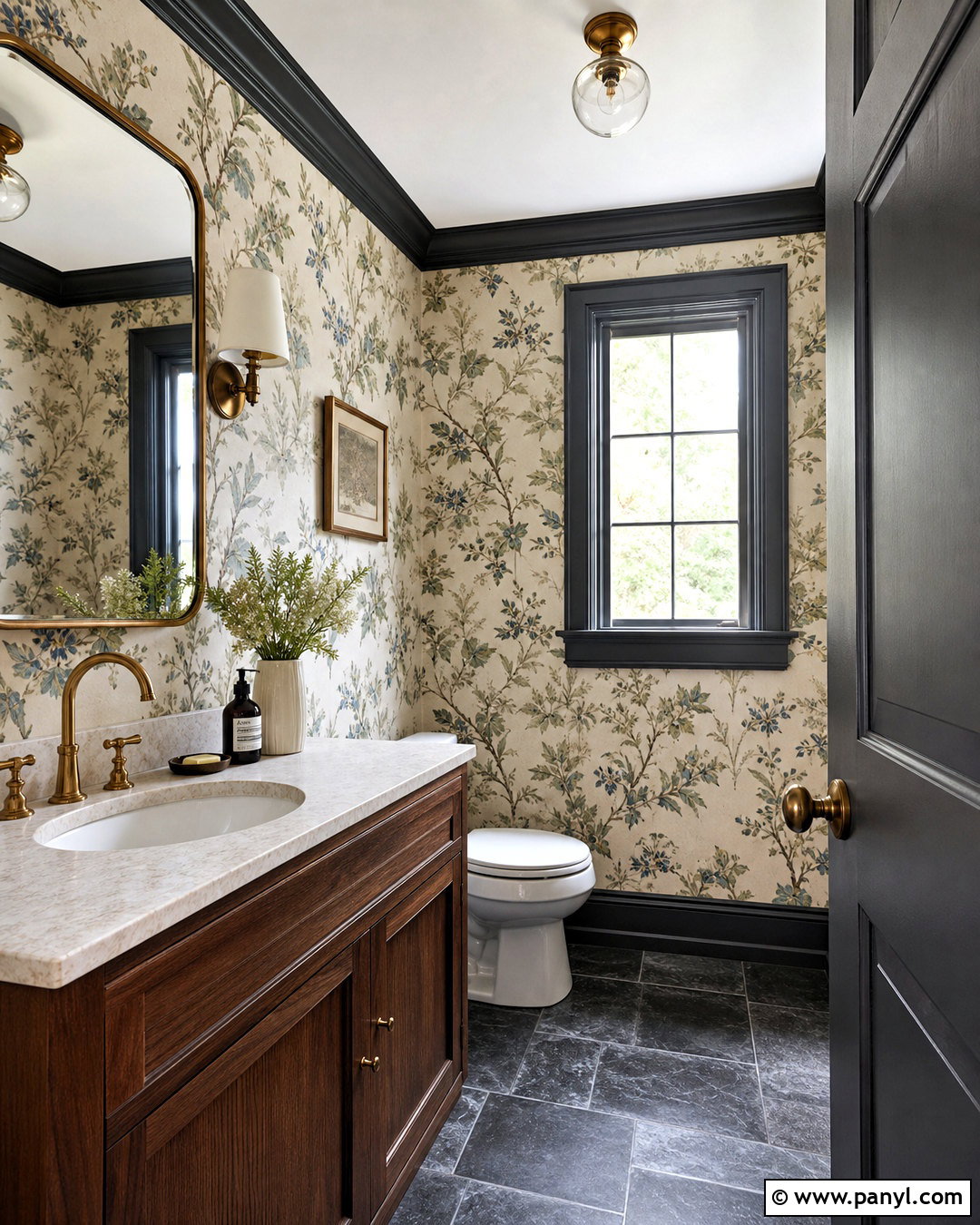 Dark Baseboards With Wallpaper - 20 dark baseboards and trim ideas