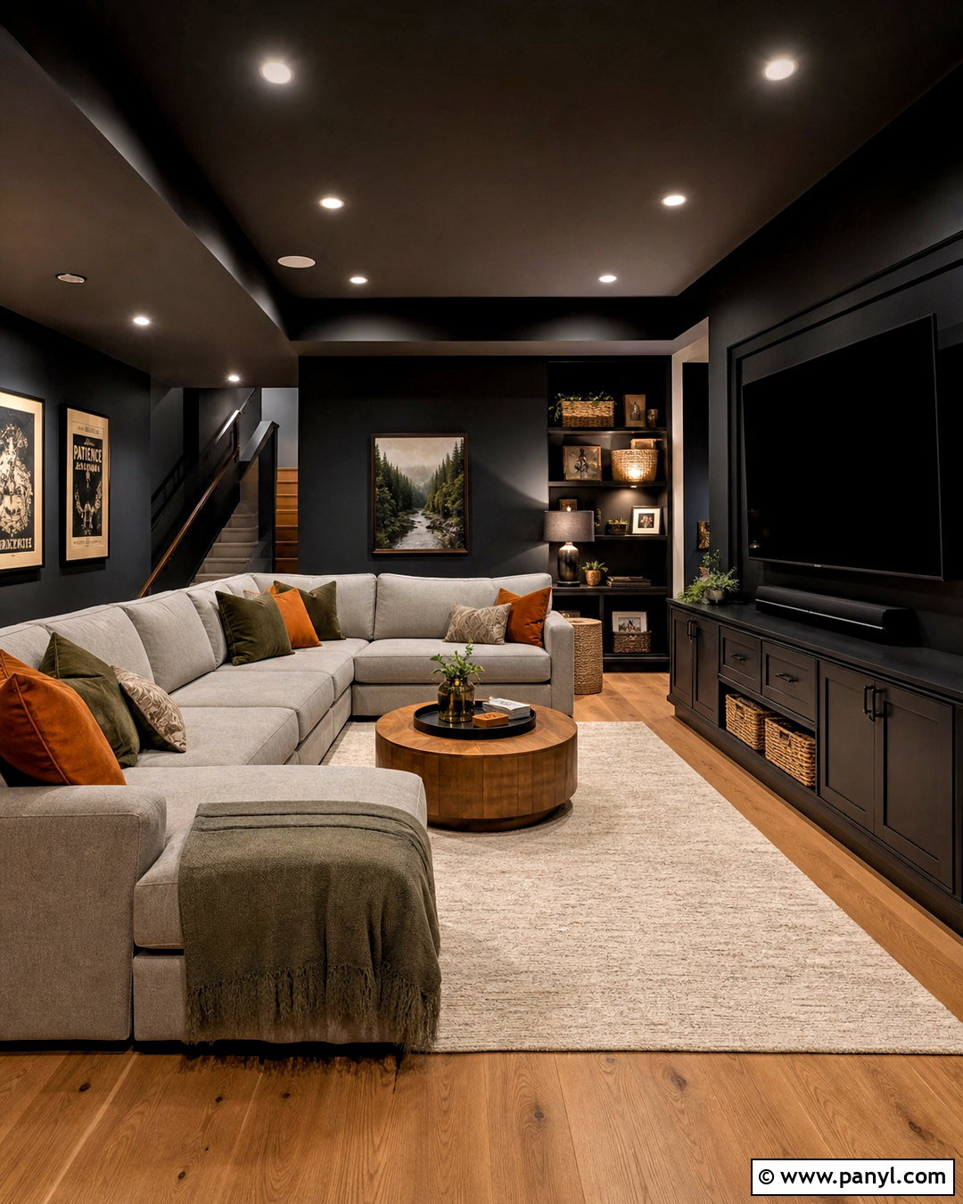 Dark Basement Family Room - 20 dark basement ideas