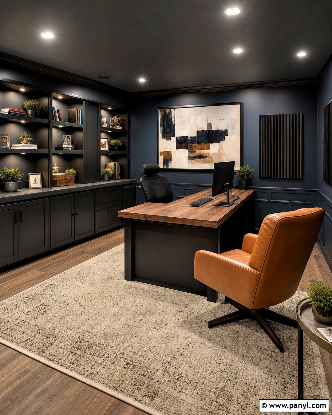 Dark Basement Home Office - 20 dark basement ideas