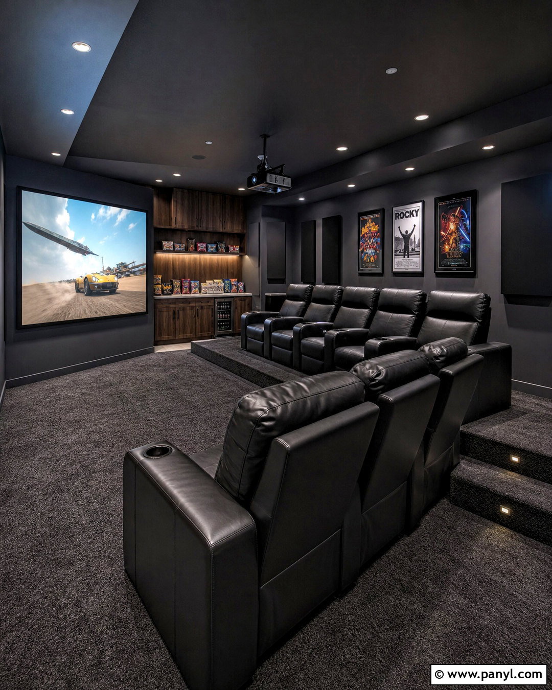Dark Basement Home Theater - 20 dark basement ideas