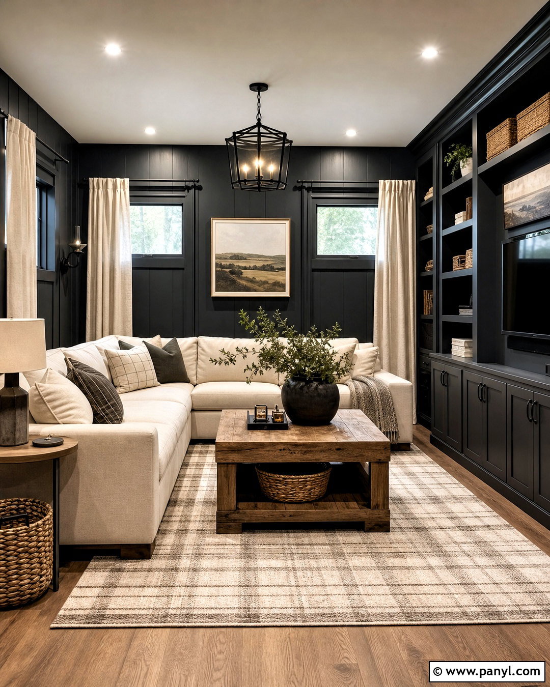 Dark Basement Modern Farmhouse - 20 dark basement ideas