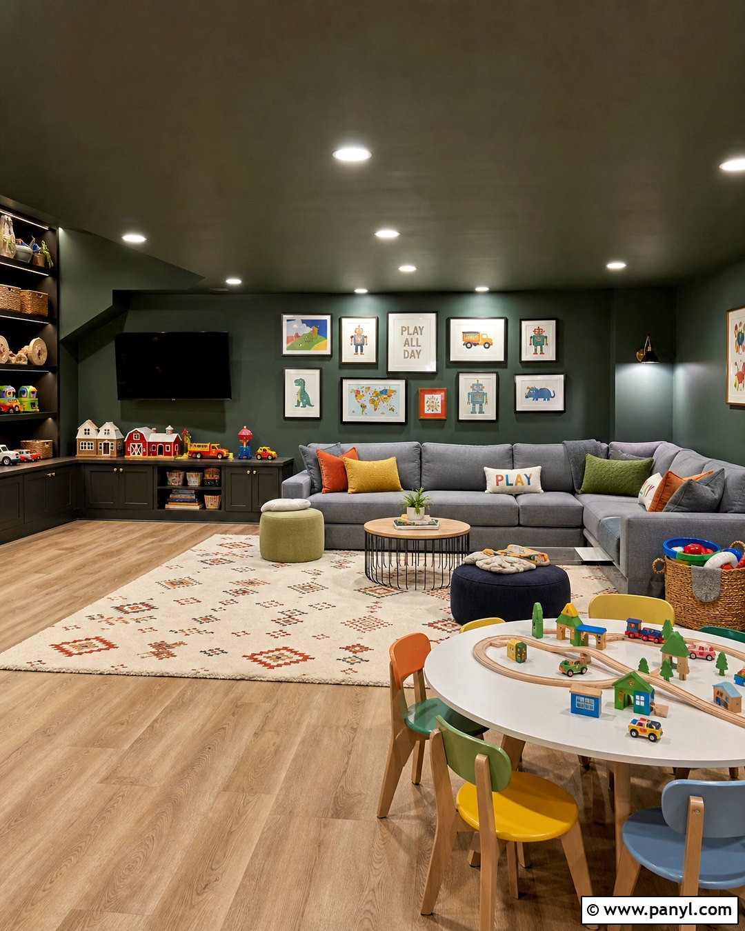 Dark Basement Playroom - 20 dark basement ideas