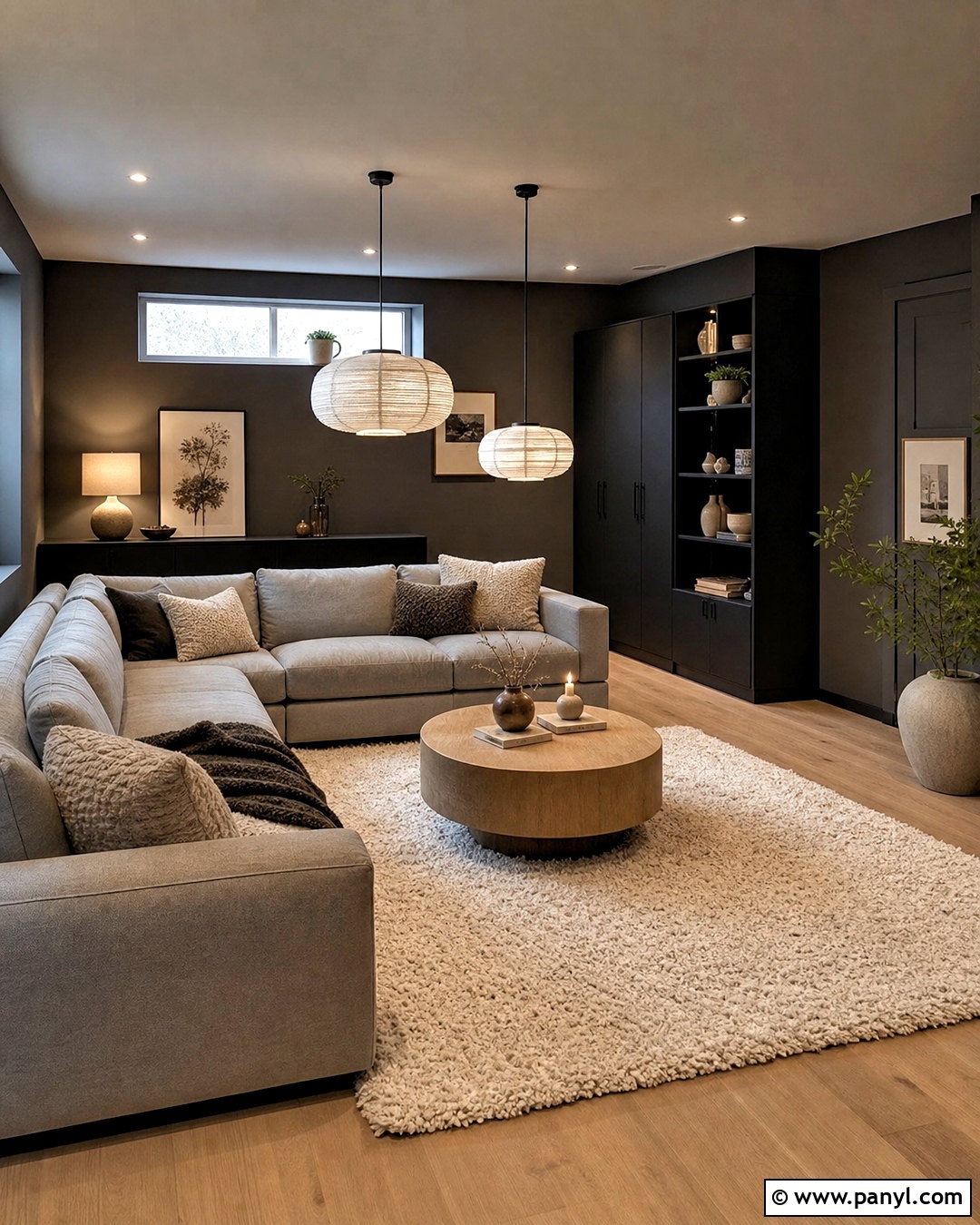 Dark Basement Scandinavian Room - 20 dark basement ideas
