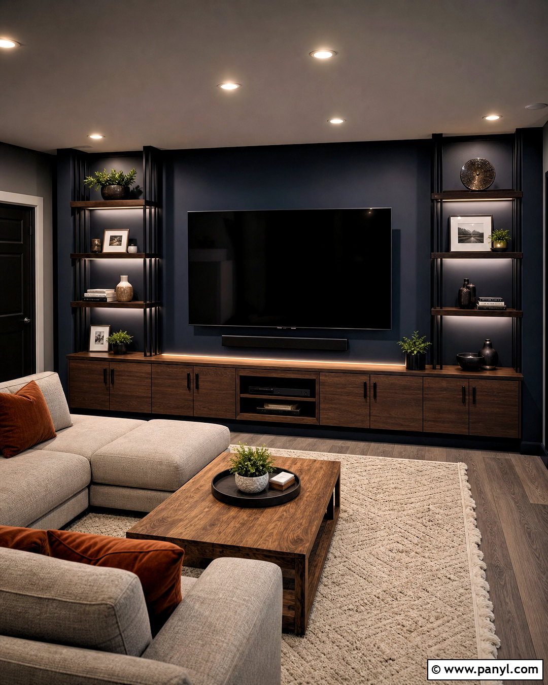 20 Dark Basement Ideas for a Cozy, Stylish Modern Retreat