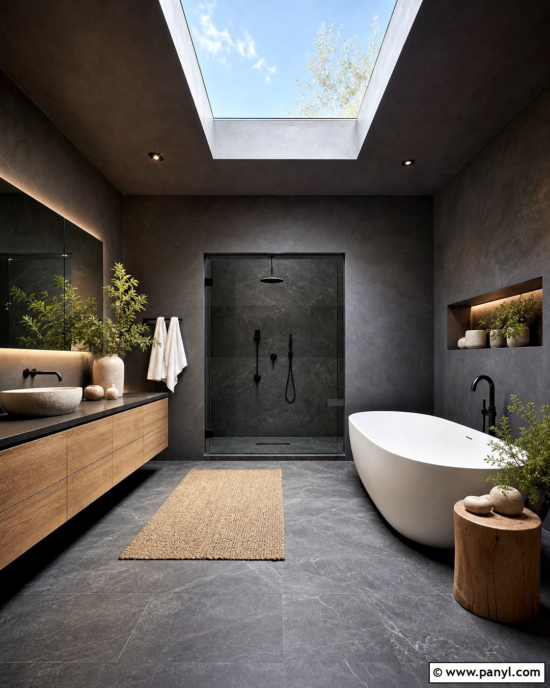 Dark Bathroom With Skylight - 20 dark bathroom ideas modern ideas