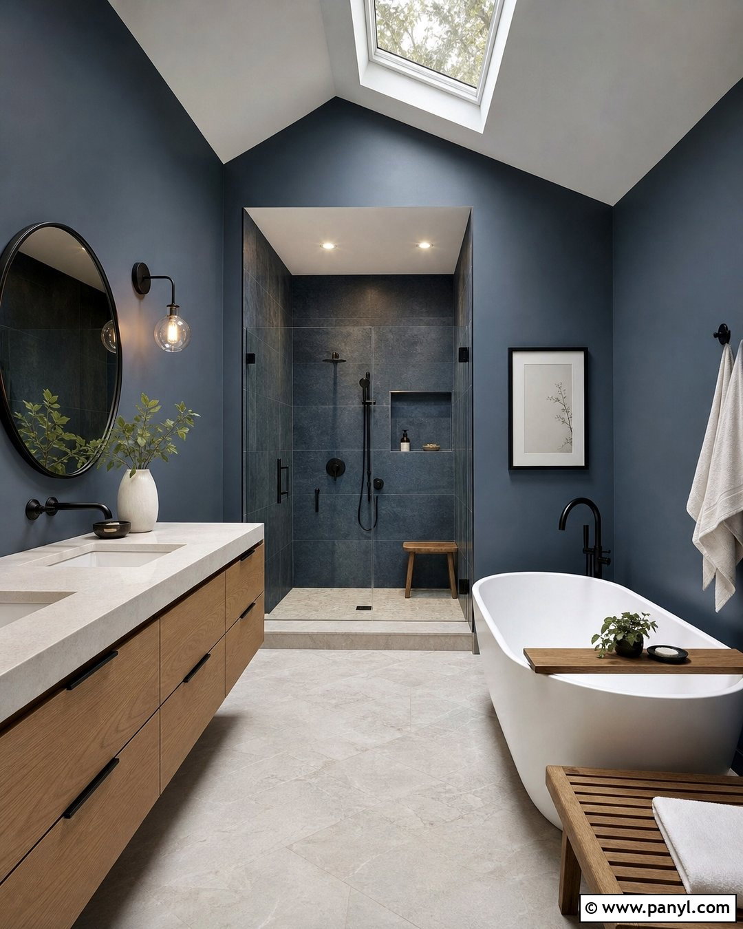 20 Elegant Bathroom With Dark Walls: Luxe Design Inspiration