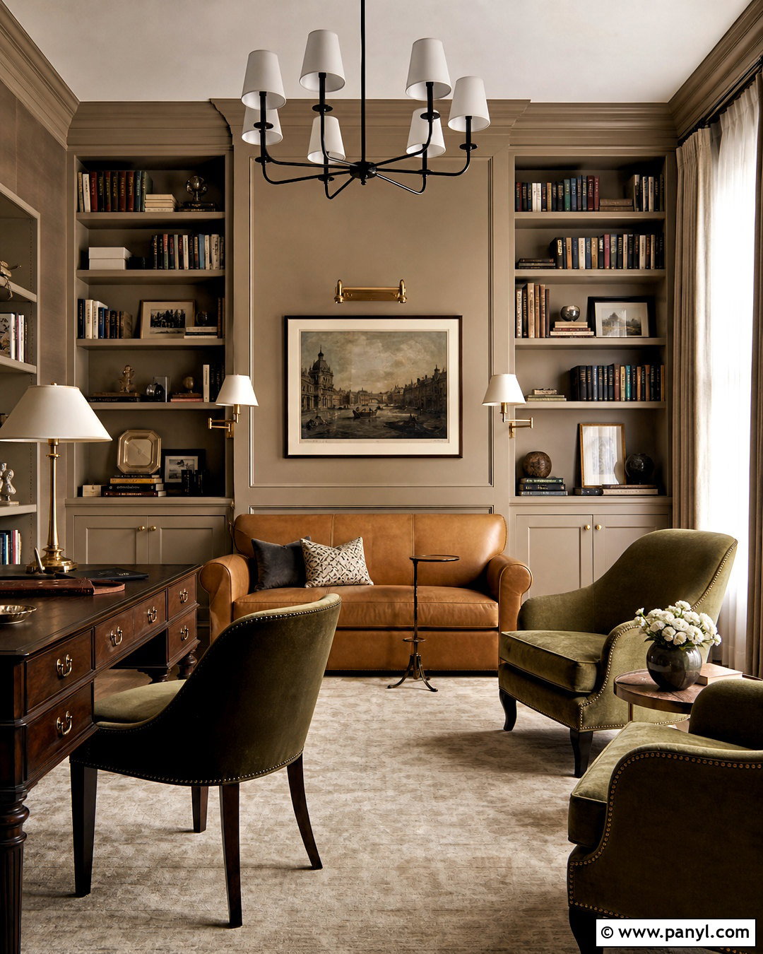 Dark Beige Library - 20 beige wall colors