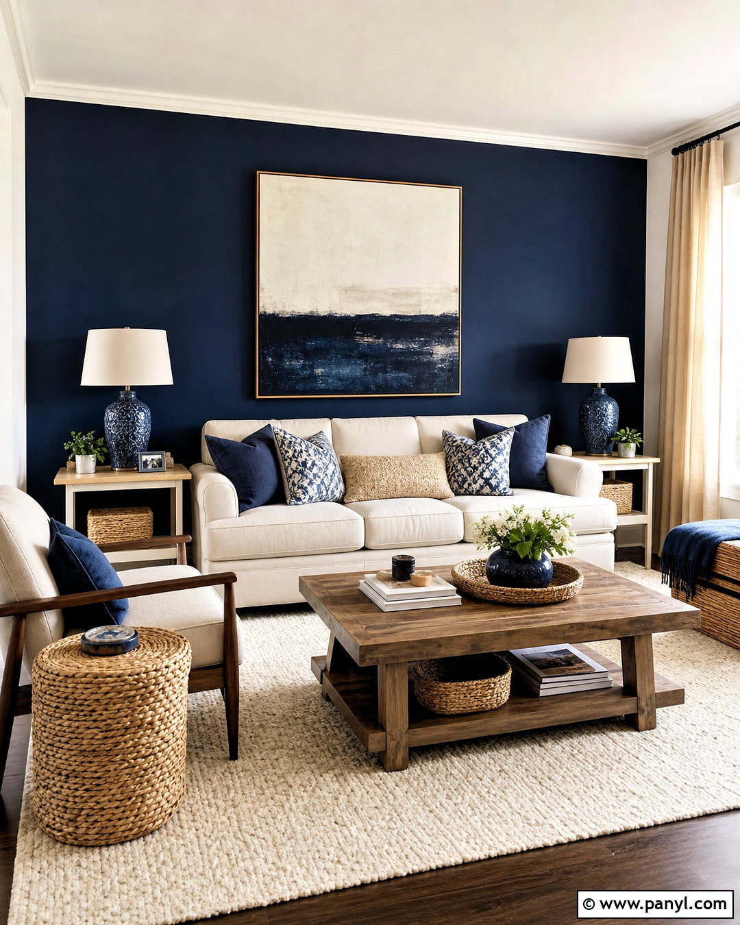 20 Dark Blue Walls Living Room Ideas for Bold, Cozy Style