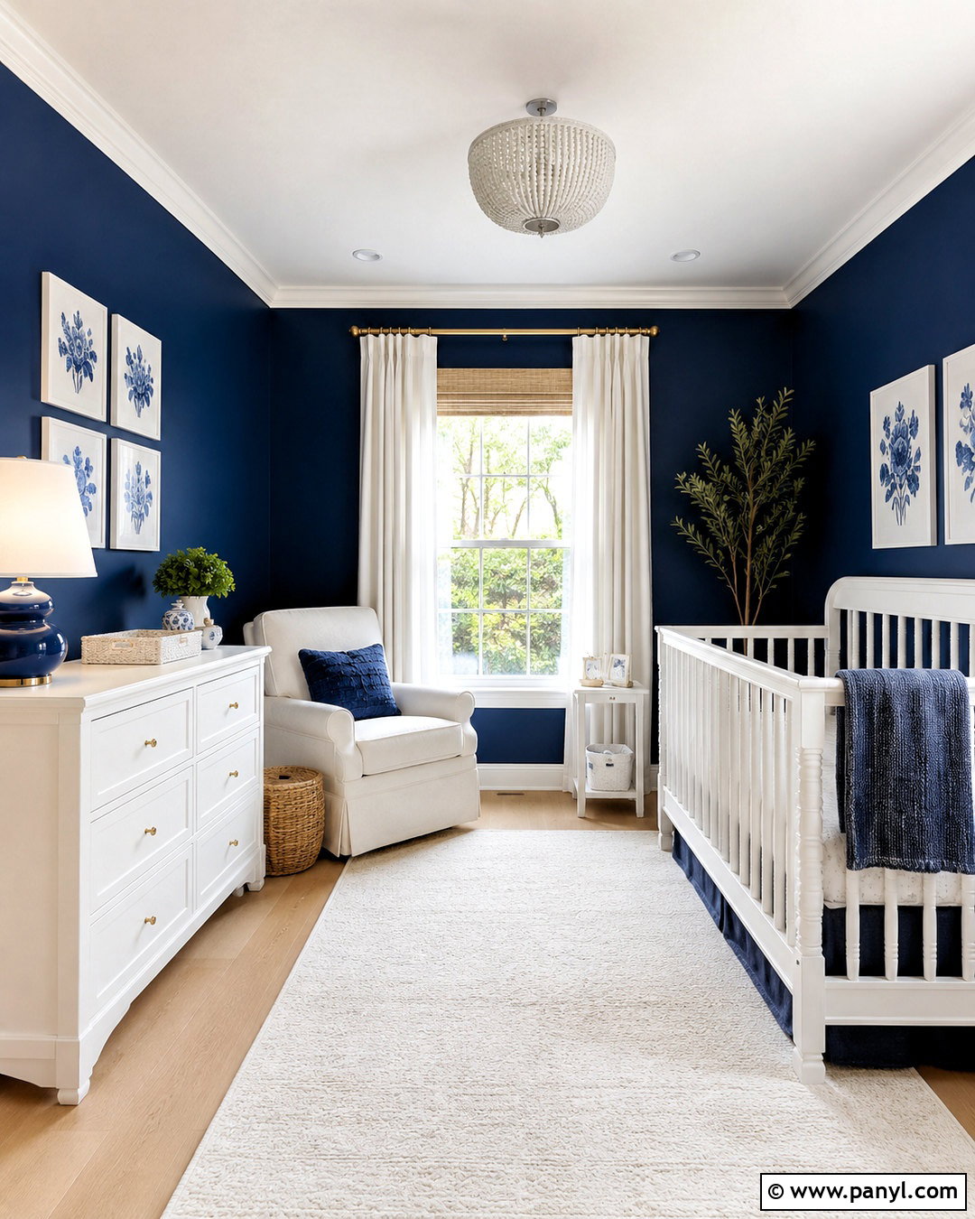 Dark Blue And White Nursery - 20 dark blue nursery ideas
