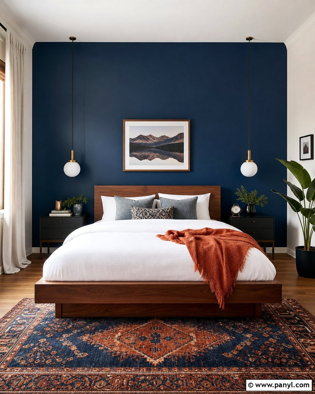 Dark Blue Bedroom Accent Wall - 20 Contemporary Dark Blue Walls