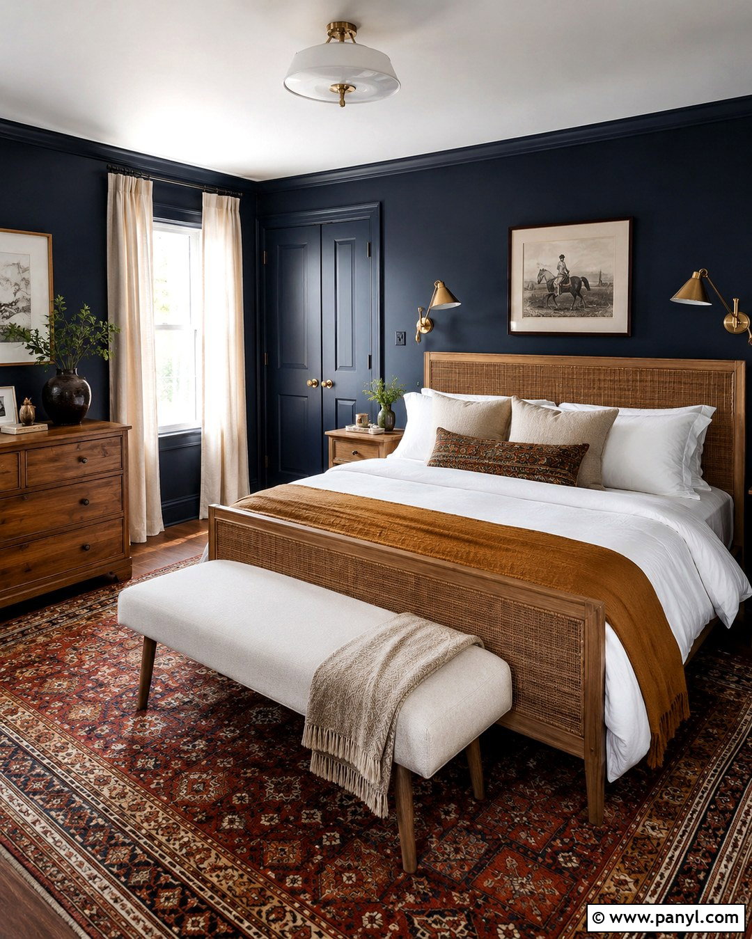 Dark Blue Bedroom Walls - 20 House With Blue Walls