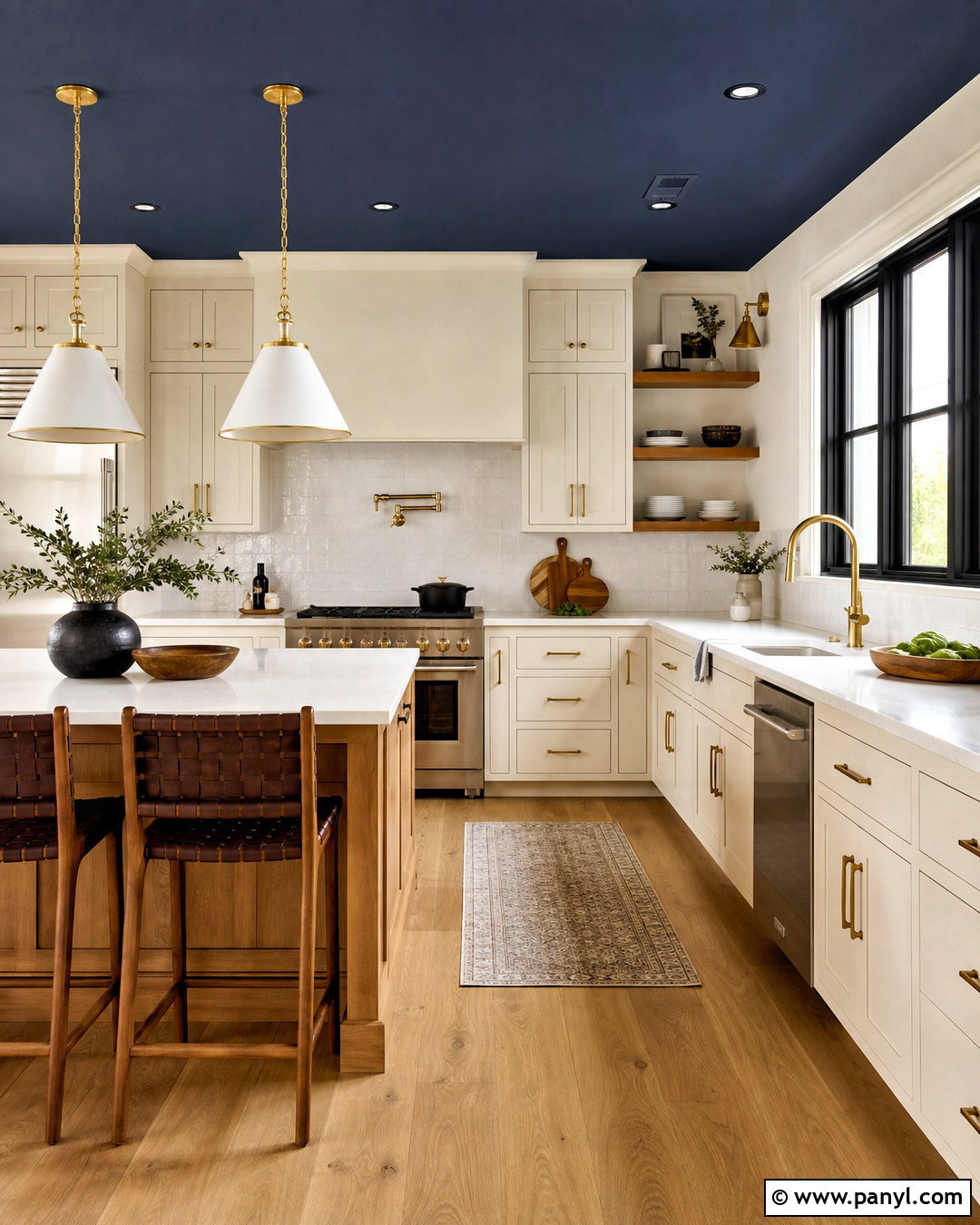 Dark Blue Ceiling Kitchen - 20 dark blue ceiling ideas