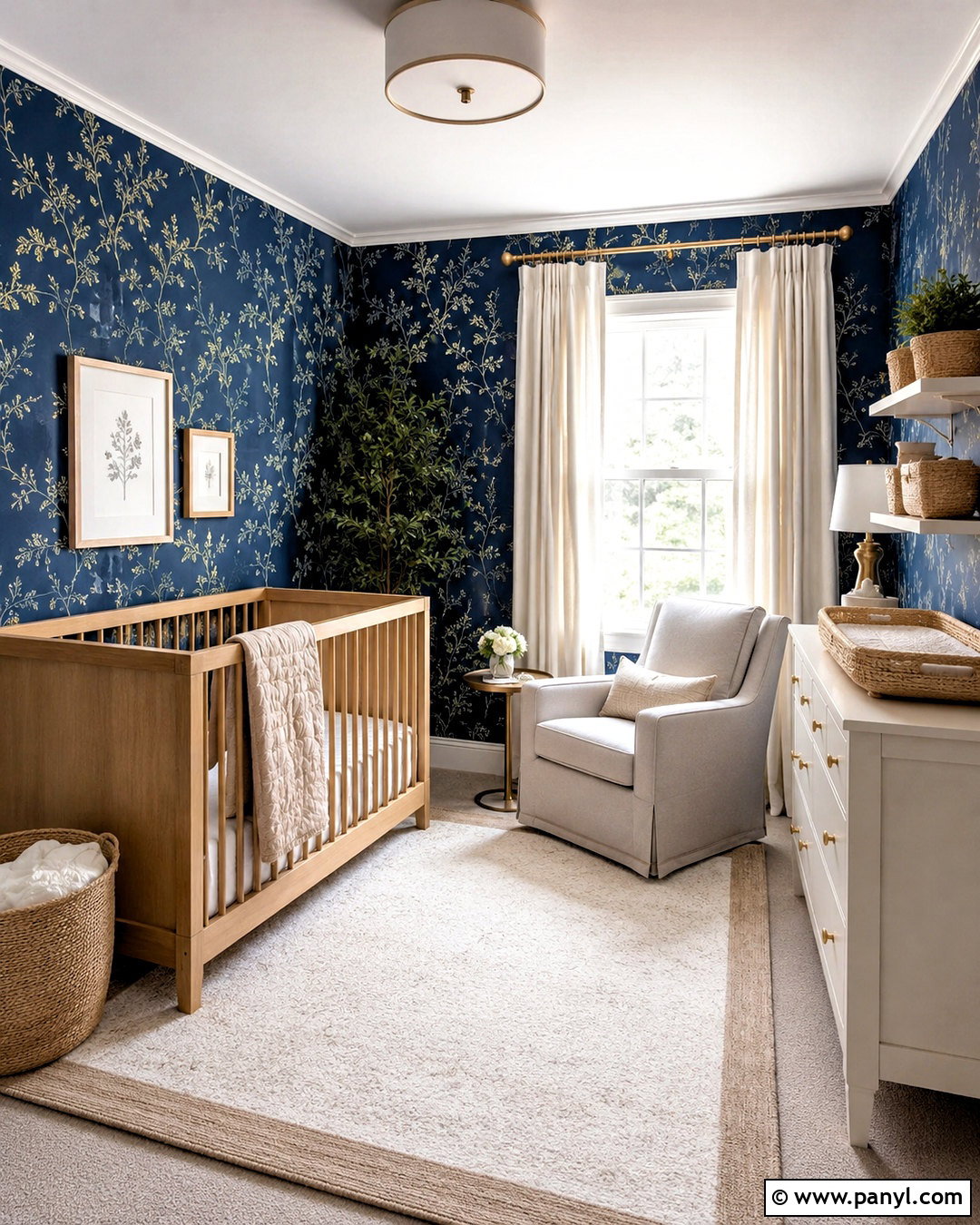 Dark Blue Ceiling Nursery - 20 dark blue nursery ideas
