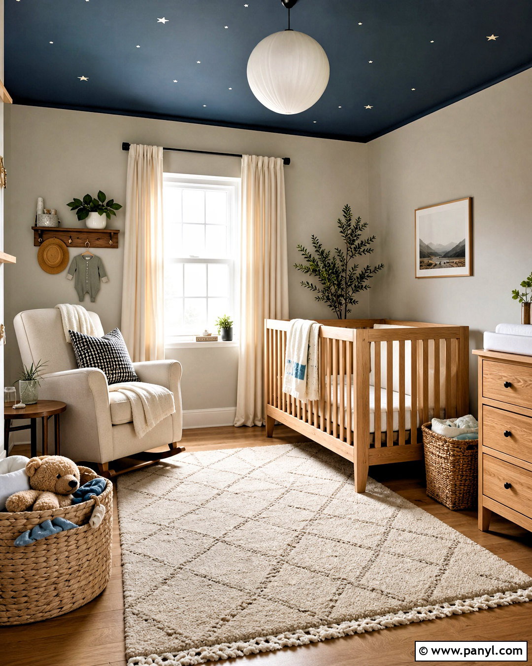 Dark Blue Ceiling Nursery - 20 dark blue ceiling ideas
