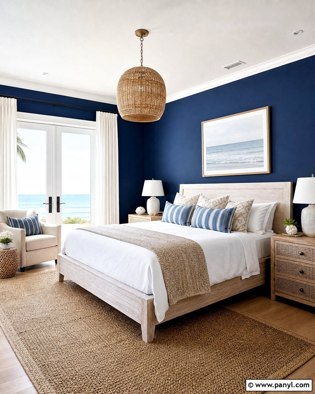 Dark Blue Coastal Bedroom Walls - 20 dark blue bedroom walls