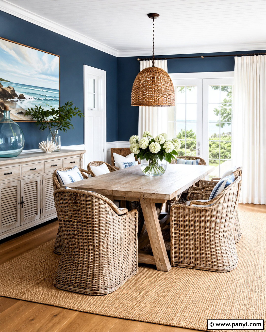 Dark Blue Coastal Dining Room Walls - 20 dark blue dining room walls