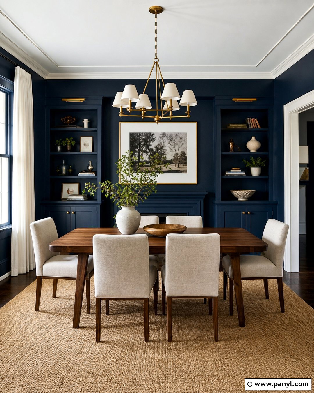 Dark Blue Dining Room Walls - 20 How To Paint Walls Blue Ideas
