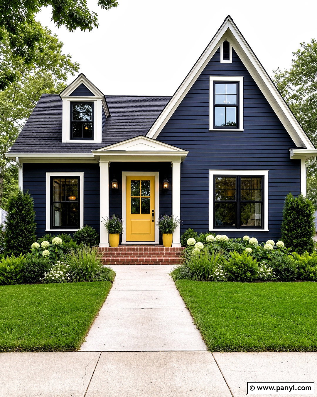 20 Dark Blue Home Exterior Ideas With Timeless Curb Appeal