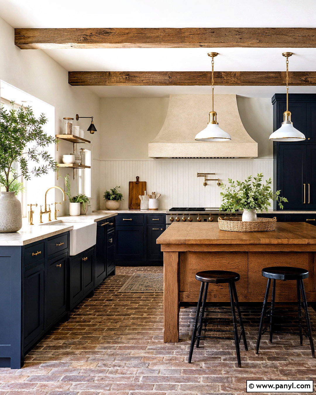 Dark Blue Farmhouse Kitchen - 20 dark blue kitchens