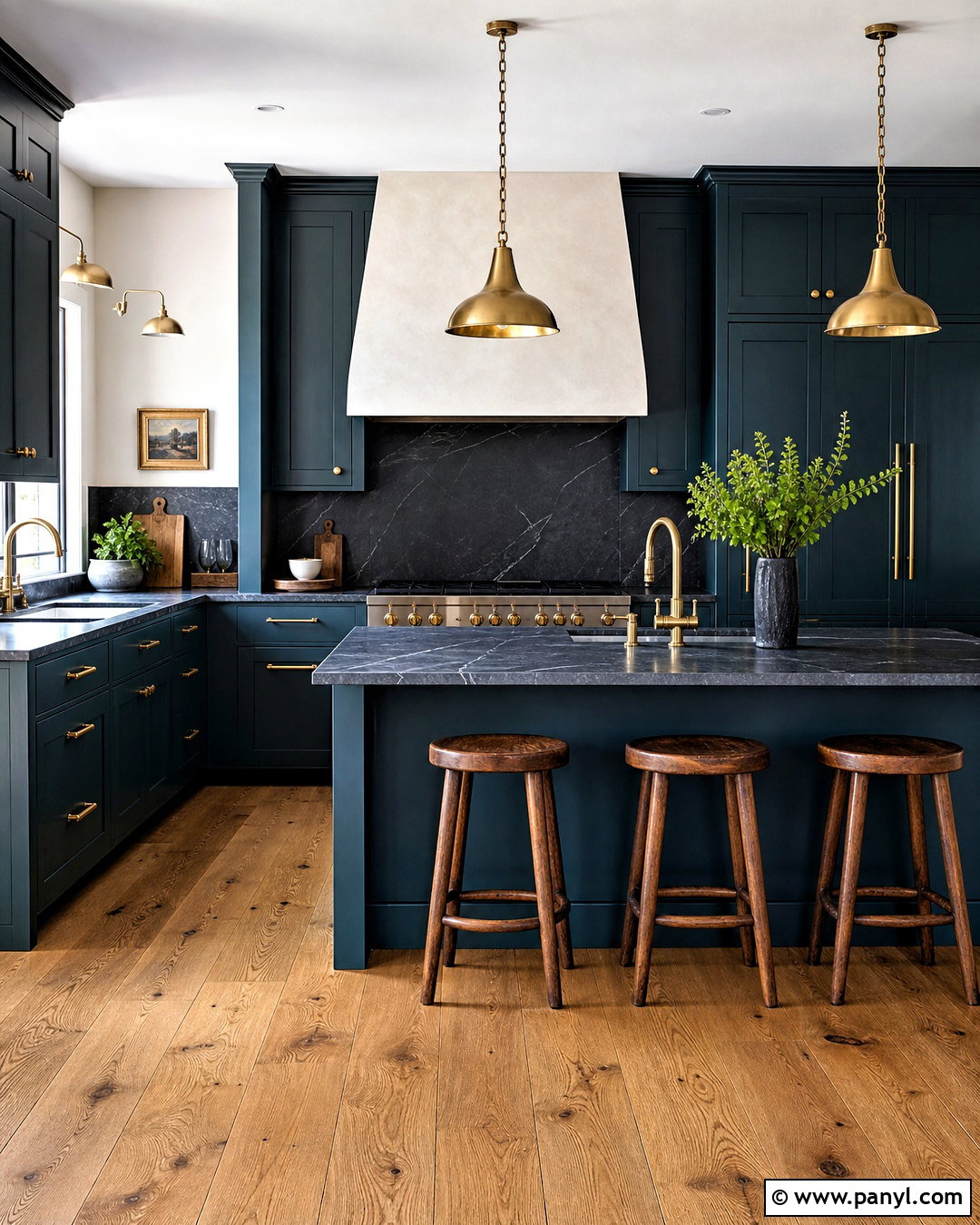 Dark Blue Green Kitchen With Soapstone - 20 green blue kitchen ideas