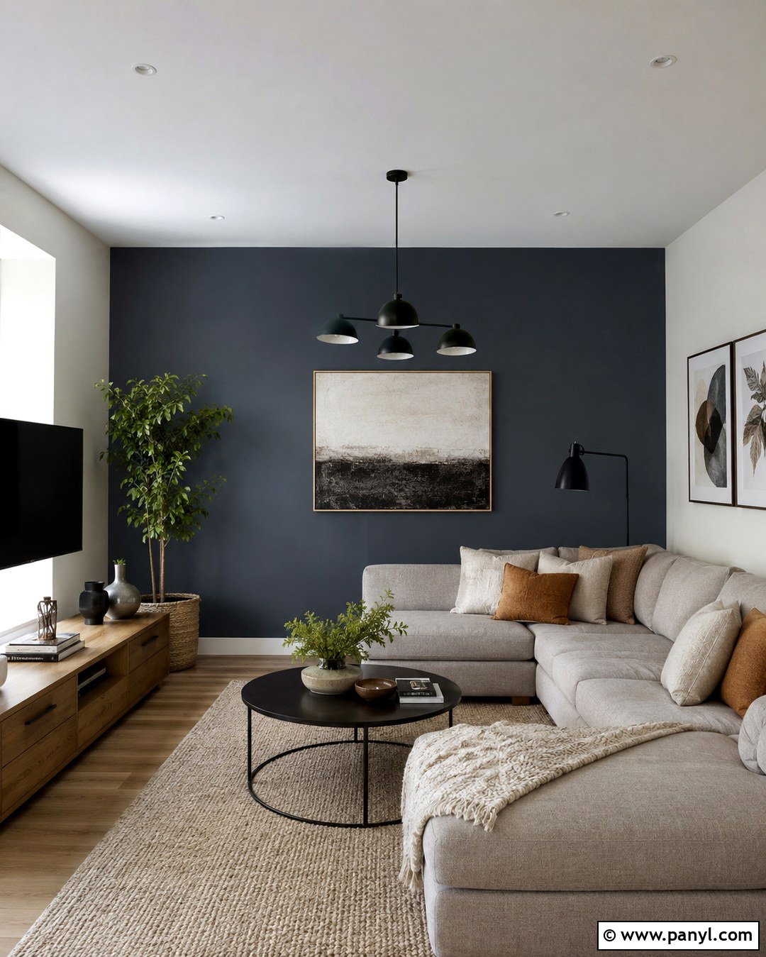 Dark Blue Grey Accent Wall - 20 Dark Blue Grey Walls