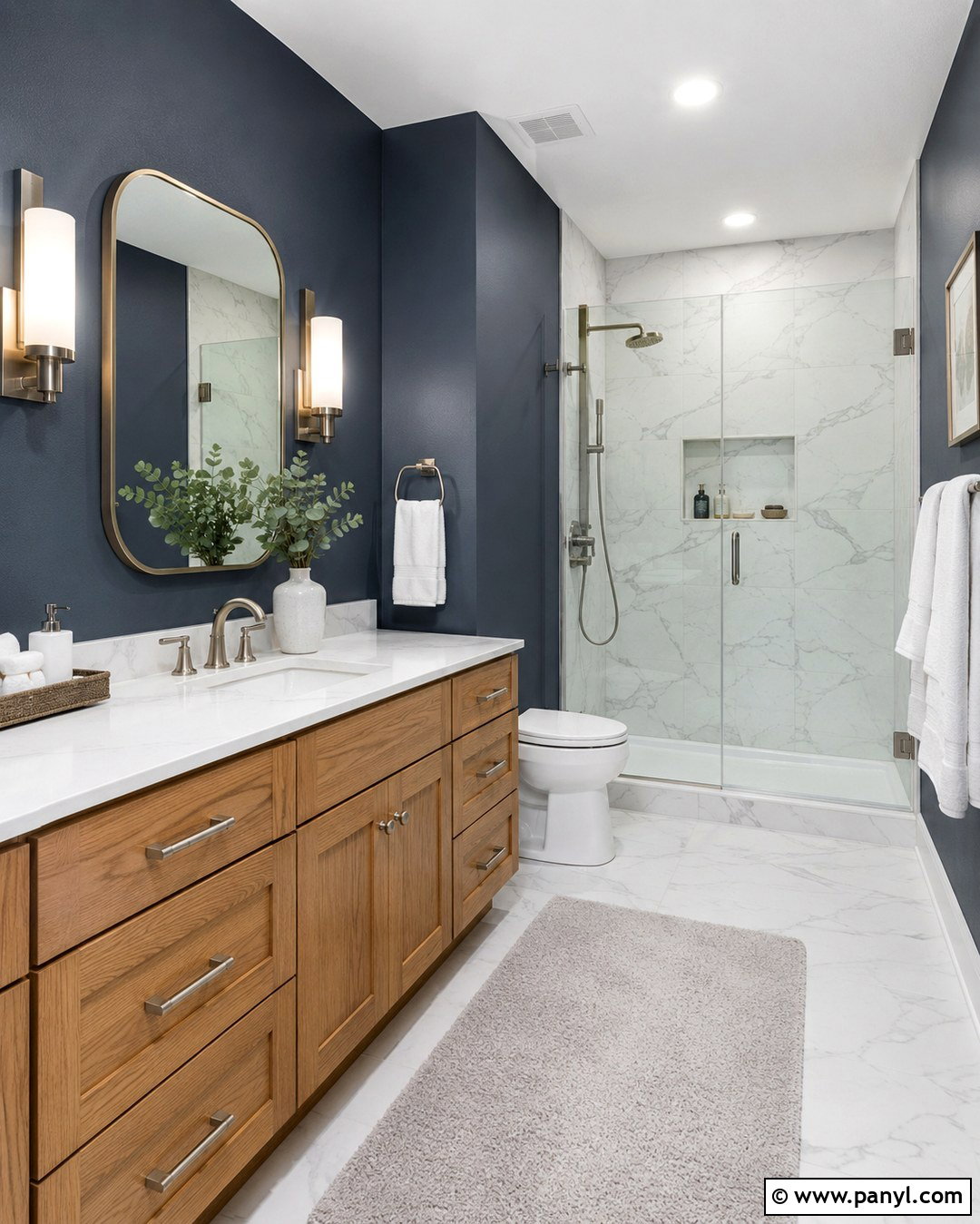 Dark Blue Grey Bathroom Walls - 20 Dark Blue Grey Walls