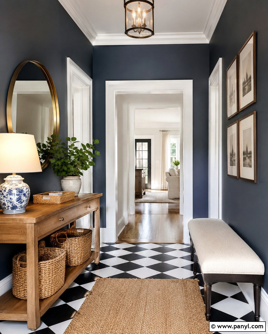 Dark Blue Grey Entryway Walls - 20 Dark Blue Grey Walls