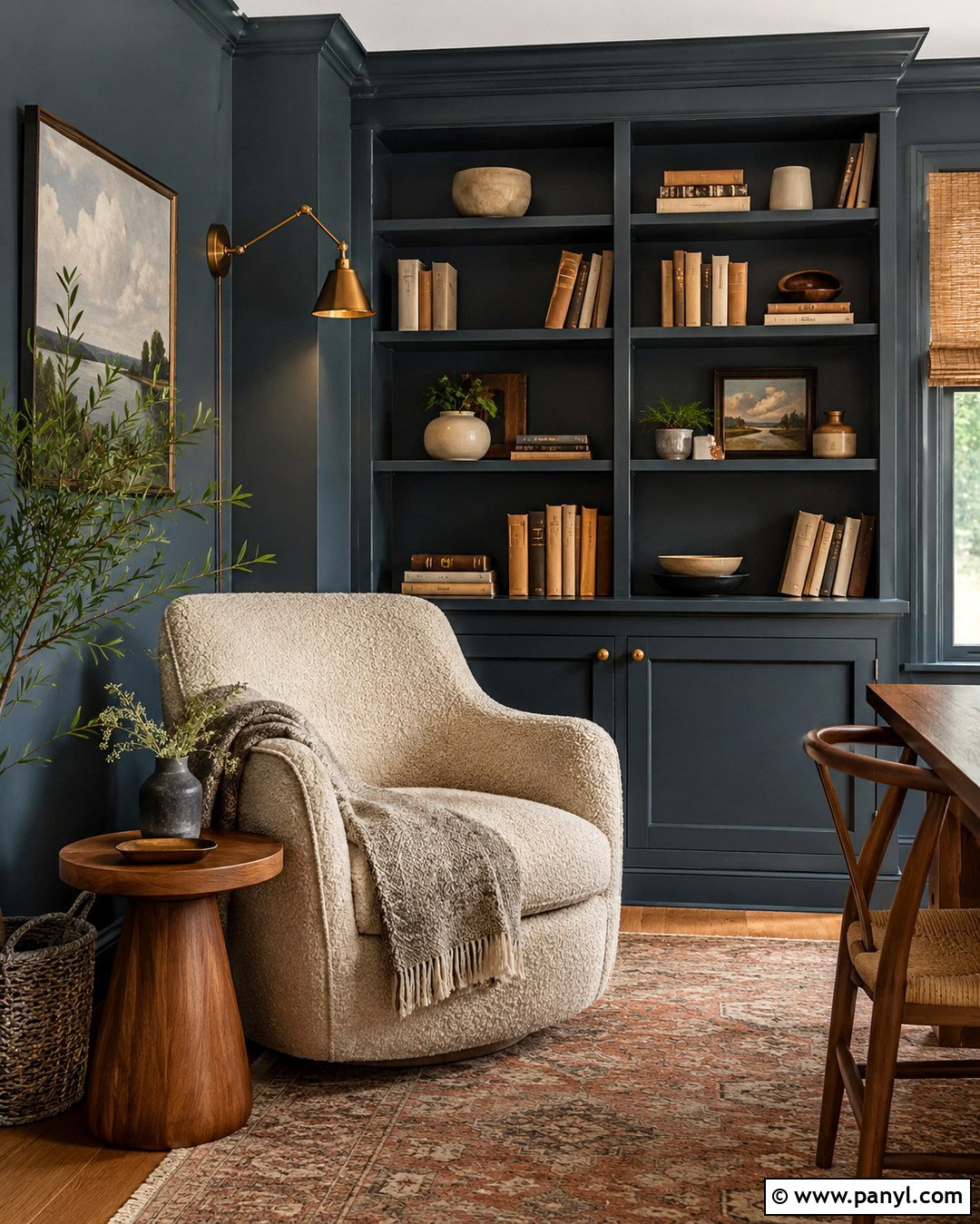 Dark Blue Grey Reading Nook Walls - 20 Dark Blue Grey Walls