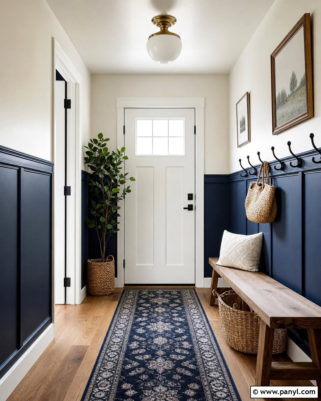 Dark Blue Half Walls - 45 dark blue walls