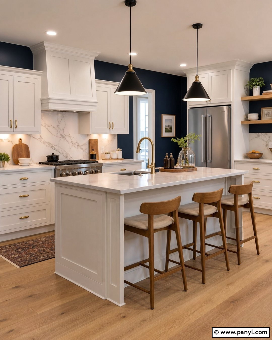 20 Contemporary Dark Blue Walls for Calm, Dramatic Rooms