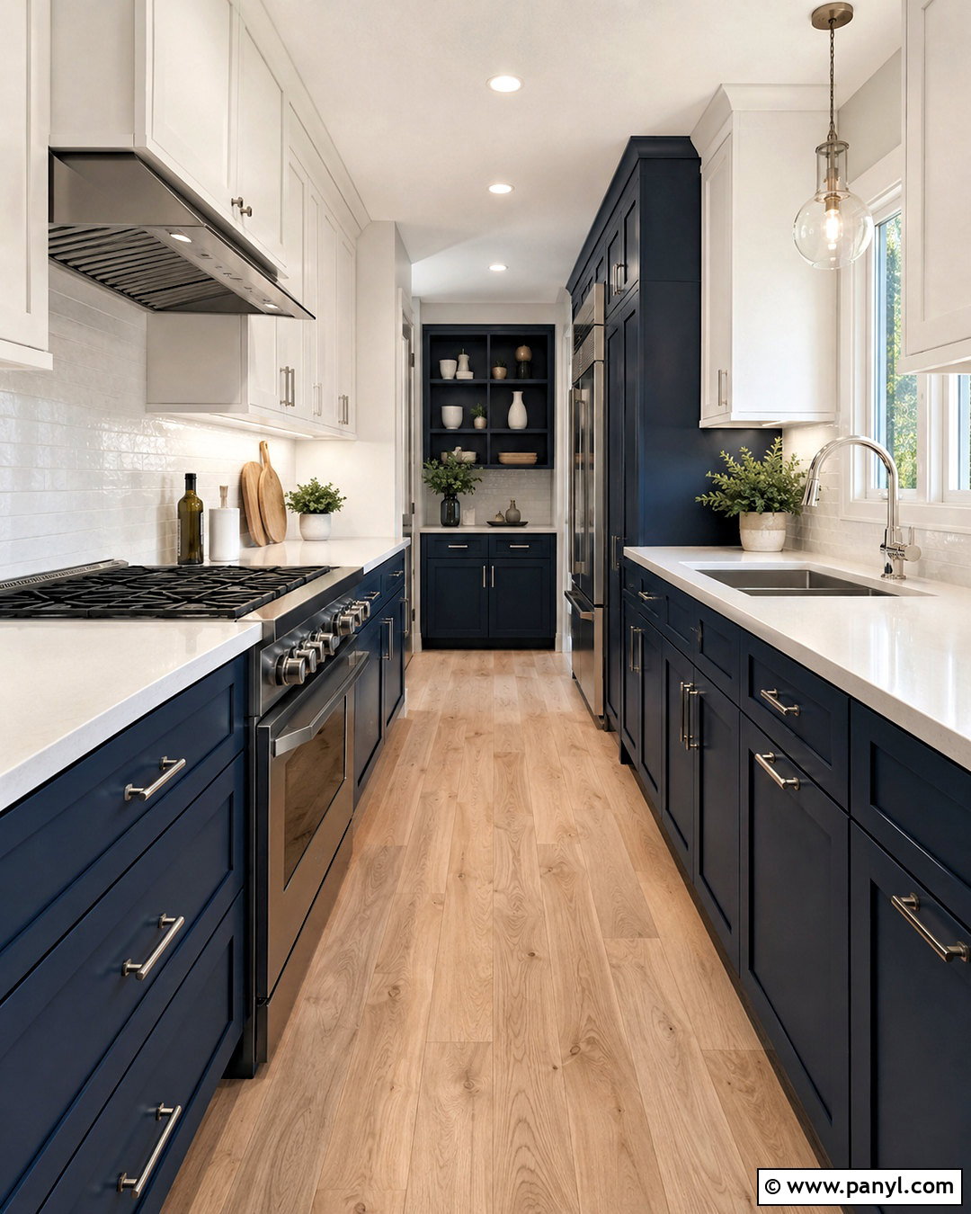 Dark Blue Kitchen With Stainless Steel - 20 dark blue kitchens