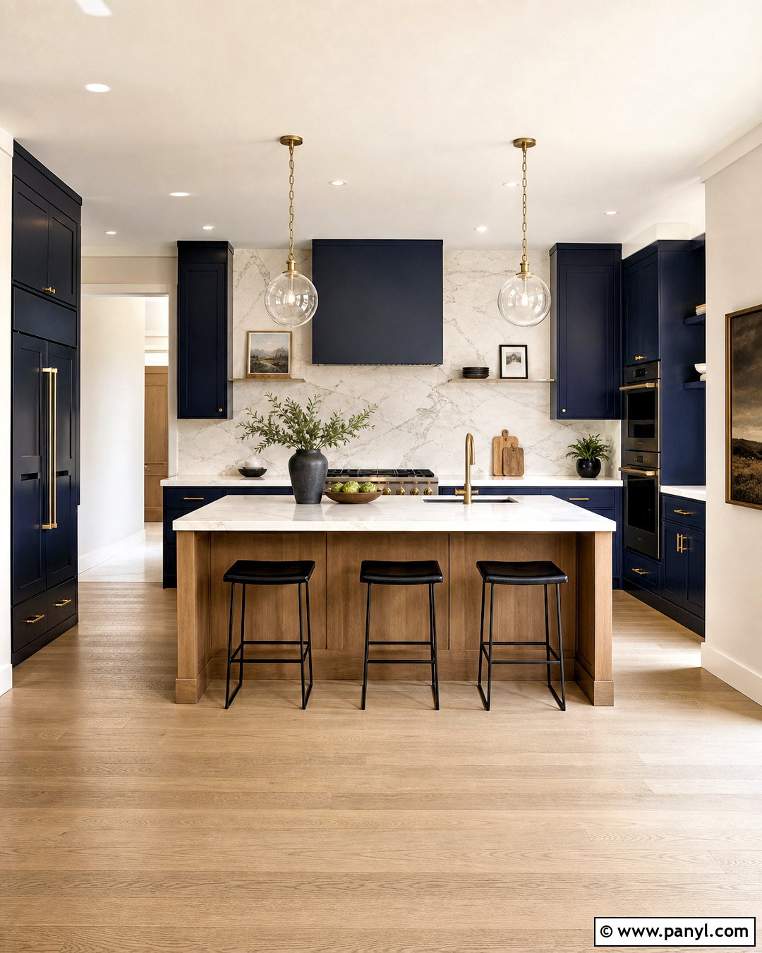 Dark Blue Kitchen - 20 blue kitchen interior ideas