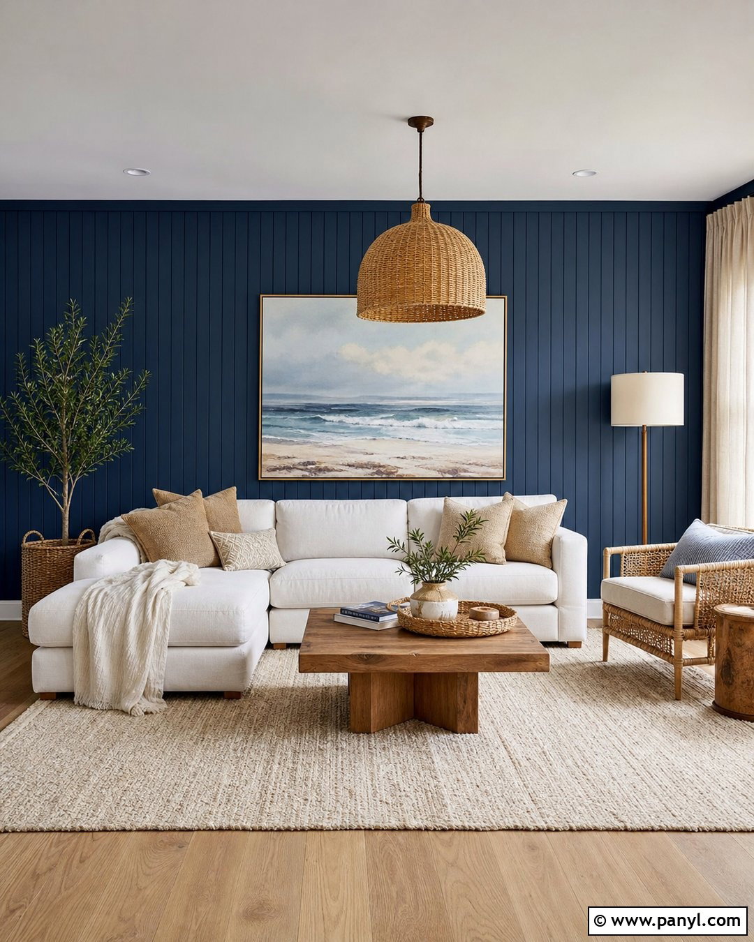 Dark Blue Paneled Walls - 45 dark blue walls