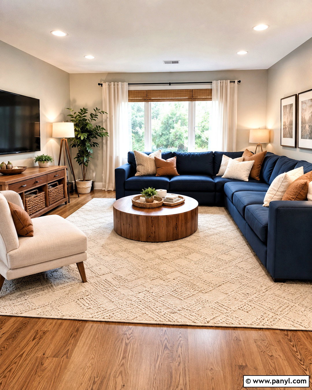 Dark Blue Sectional Living Room - 20 dark blue sofa living room ideas