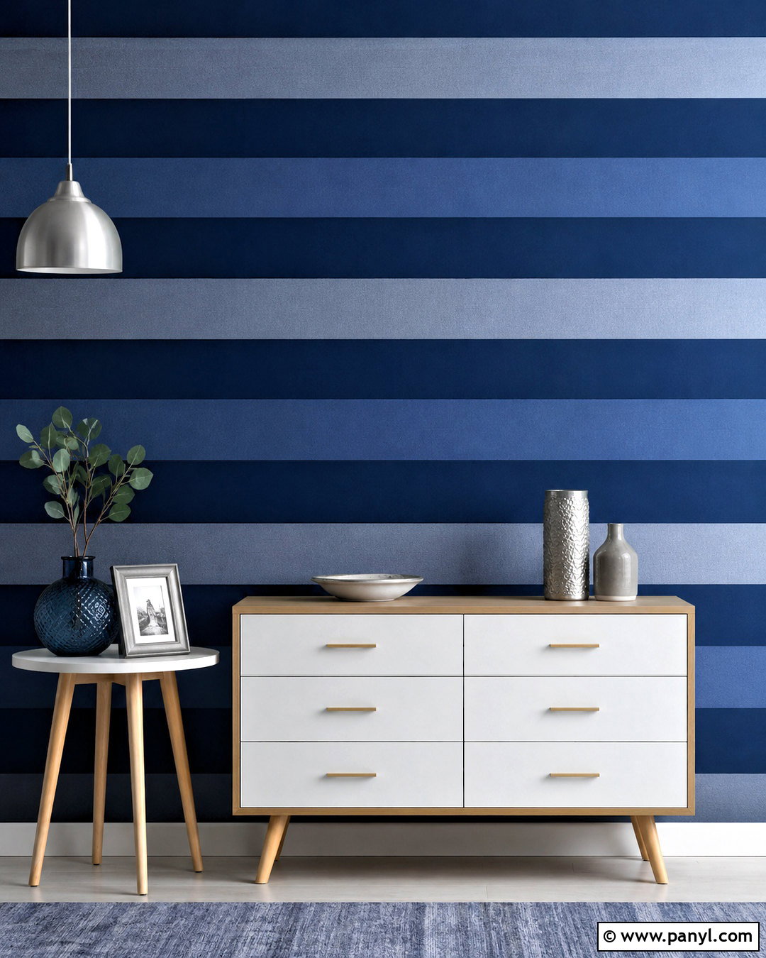 20 Blue Stripes Background Ideas for Fresh Modern Spaces
