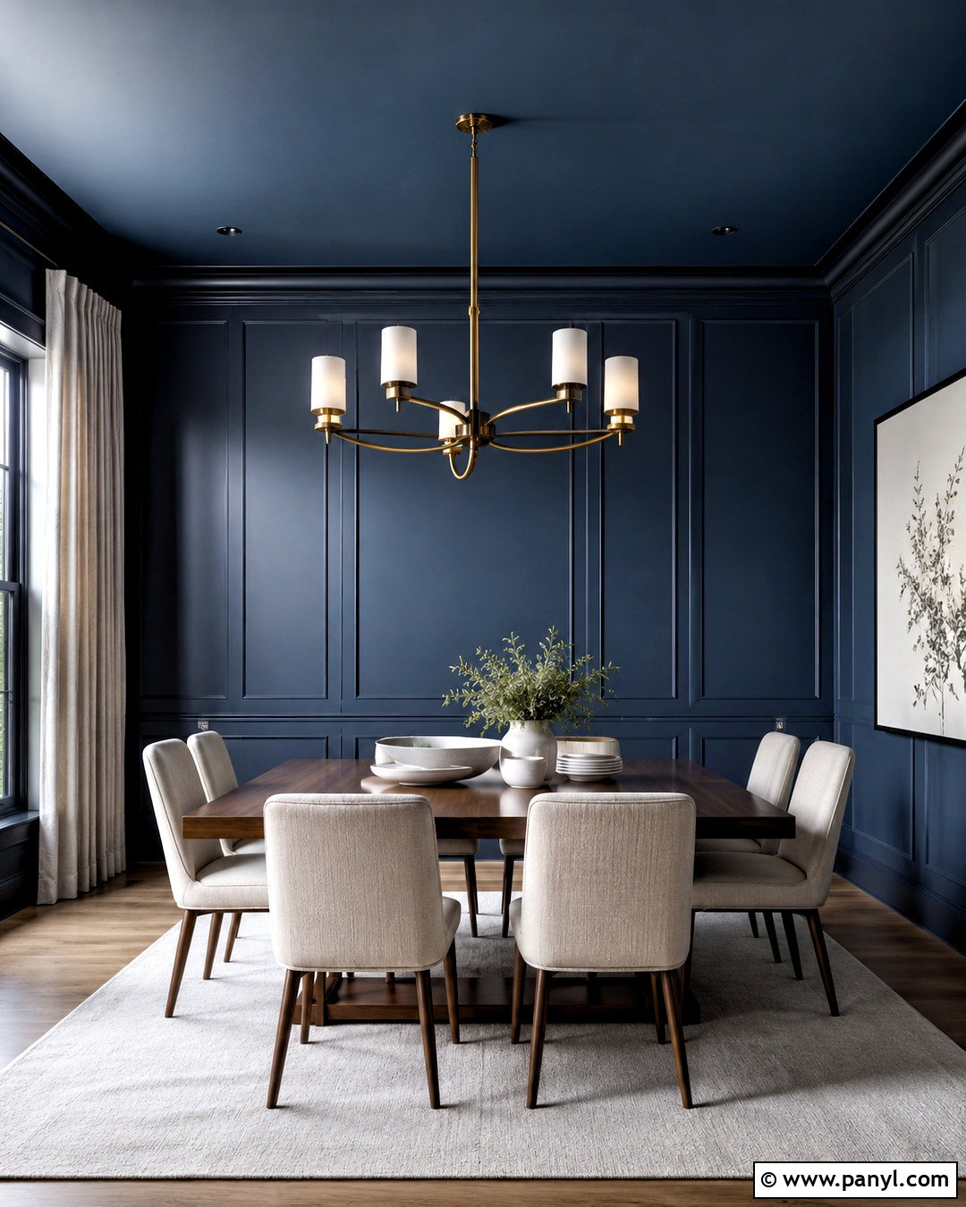 20 Blue Wall Panelling Ideas for a Polished, Modern Home