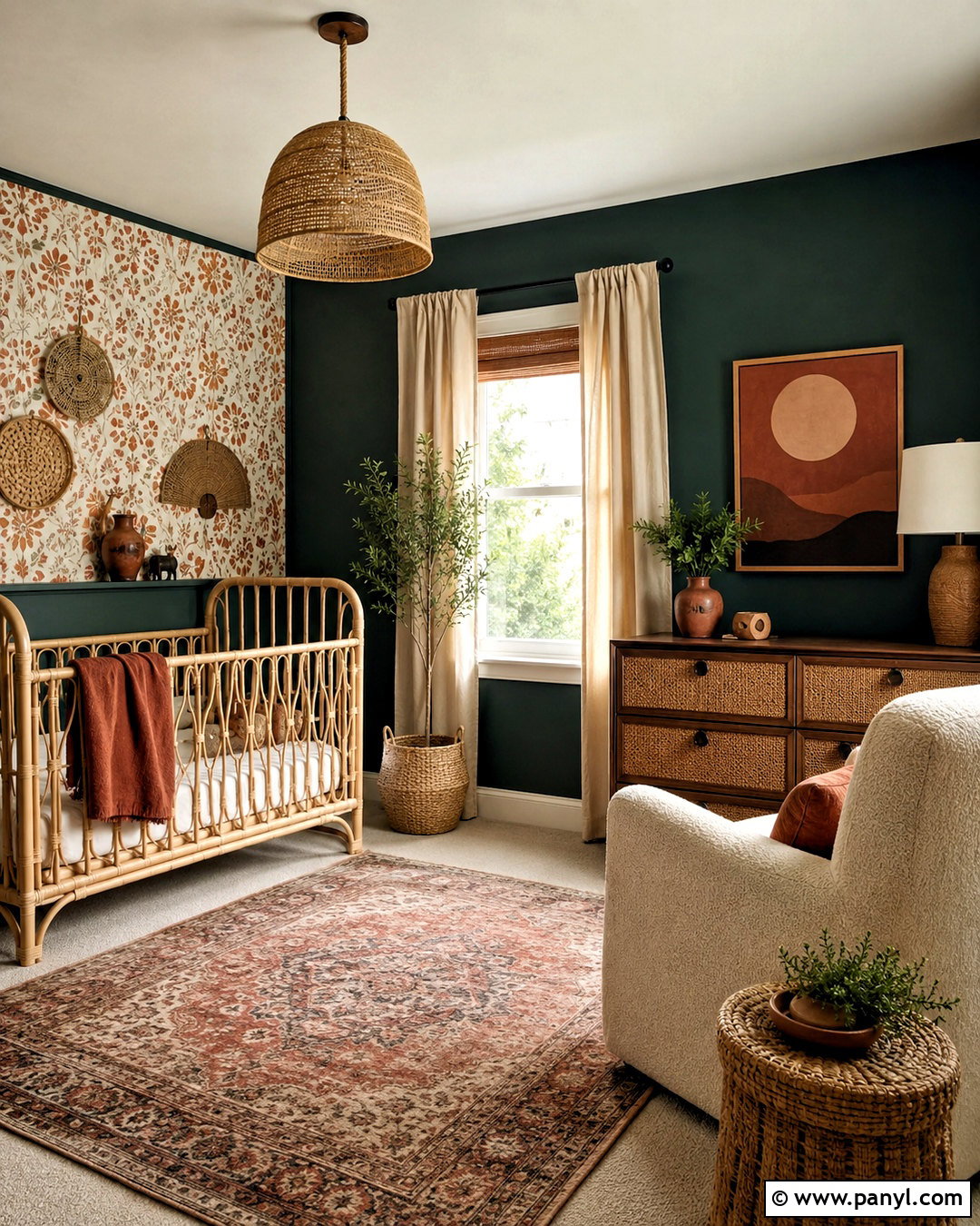 Dark Boho Baby Room - 20 dark baby room ideas