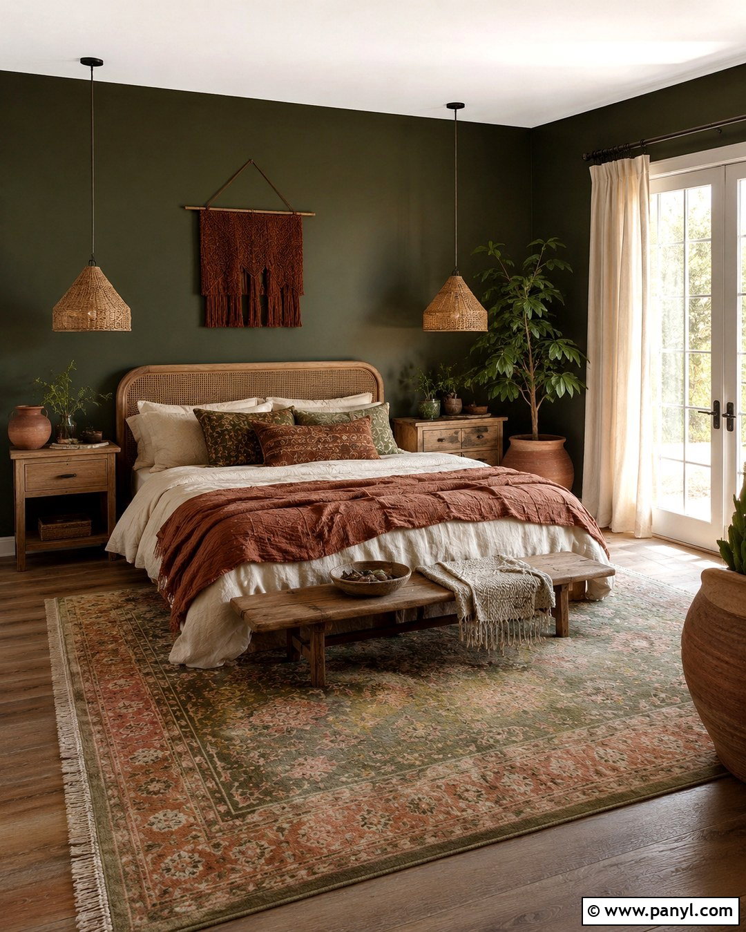 Dark Boho Master Bedroom Walls - 20 Dark Wall Master Room Ideas